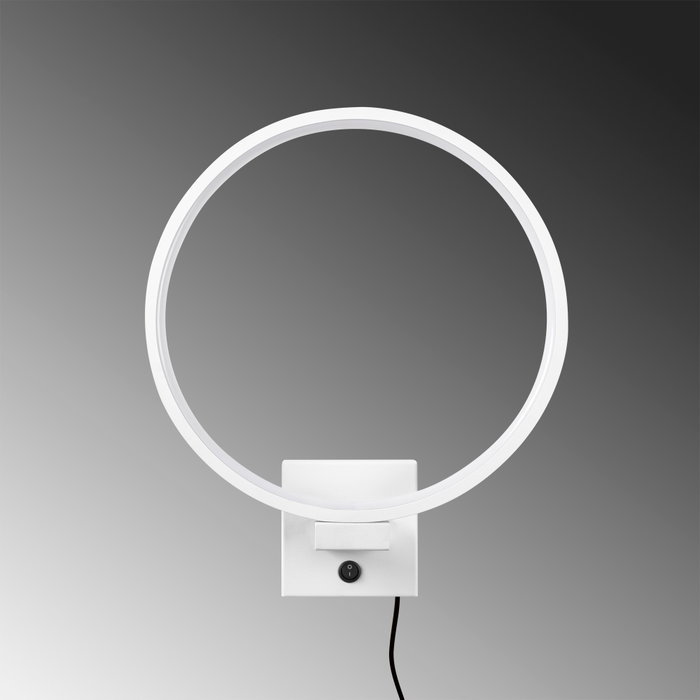 Opviq Halka - 13310 Lámpara de pared blanca con LED integrado